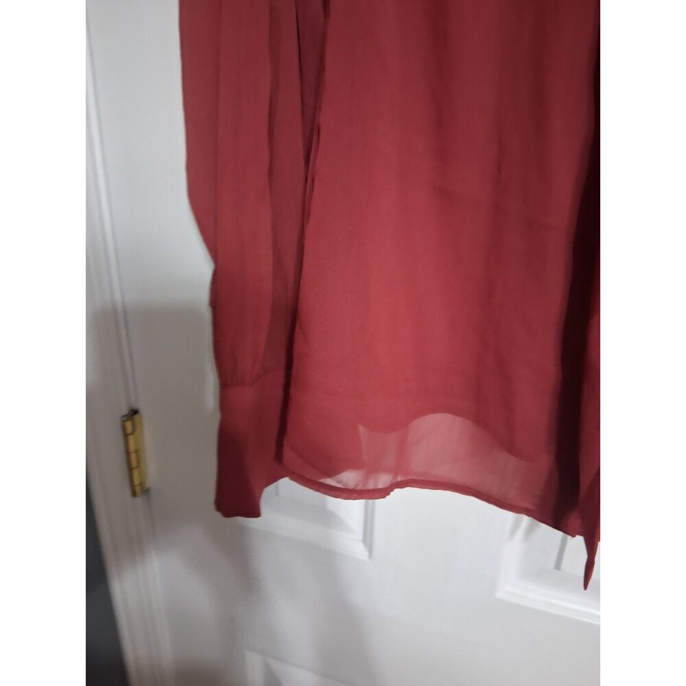 NWT Women's Old Navy Sheer Dressy Long Sleeve Blouse Top Size 3X N8 - Picture 4 of 6